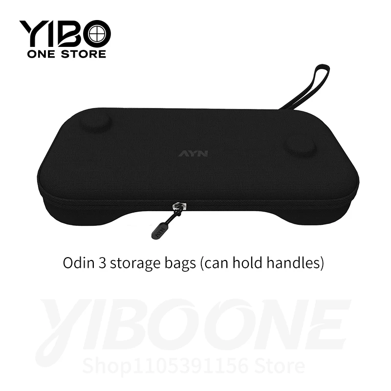 Handheld Storage Bag with Zipper  Lightweight Waterproof Canvas Case for Odin 2 Portal & Phone, Silicone Shell Protective Holder