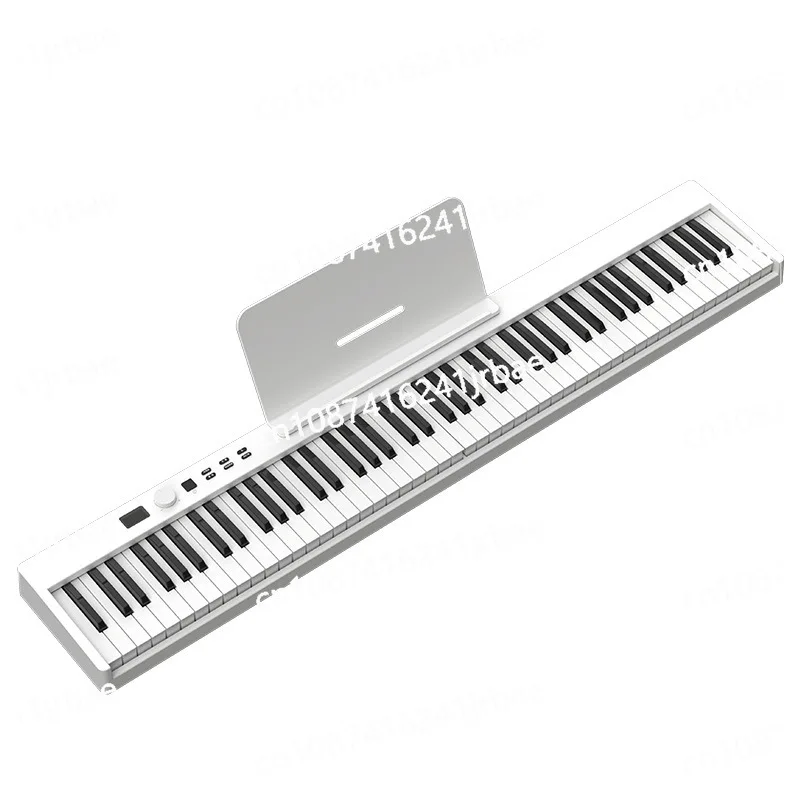 88Keys Foldable Electronic Piano Multifunctional Portable Digital Piano 128 Rhymes for Student Musical Instrument