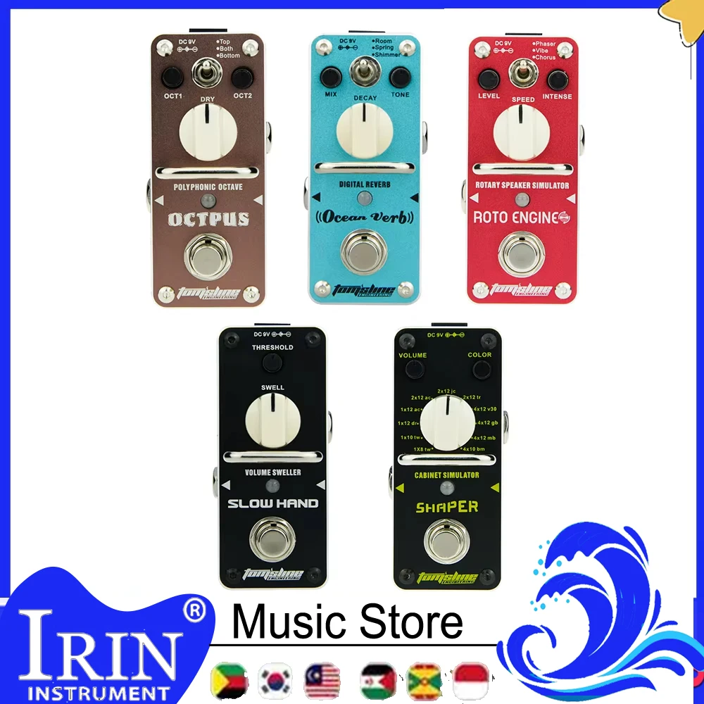 Aroma ARE-3 ROTO ENGINE Rotary Speaker Simulator Guitar Effect Pedal True Bypass Mini Single Pedal Ideal for Electric Guitar