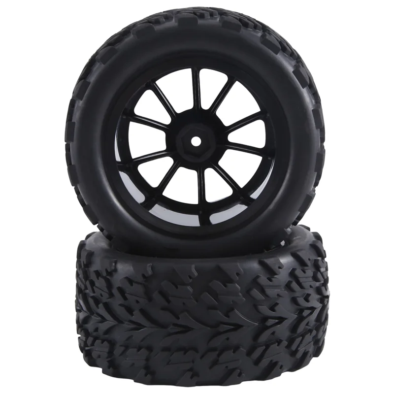 

B05B-12Mm Hex 1/10 RC Truck Wheels And Tires For Traxxas Rustler 2Wd 4X4 VXL Redcat