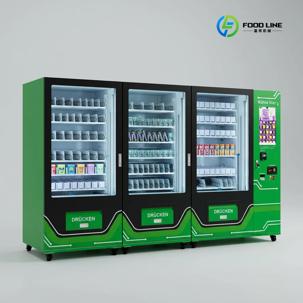 FL  New Contactless Smart Self-service Combo Vending Machine Kiosk SDK Touchscreen Remote Monitoring for Multi-Product Custom