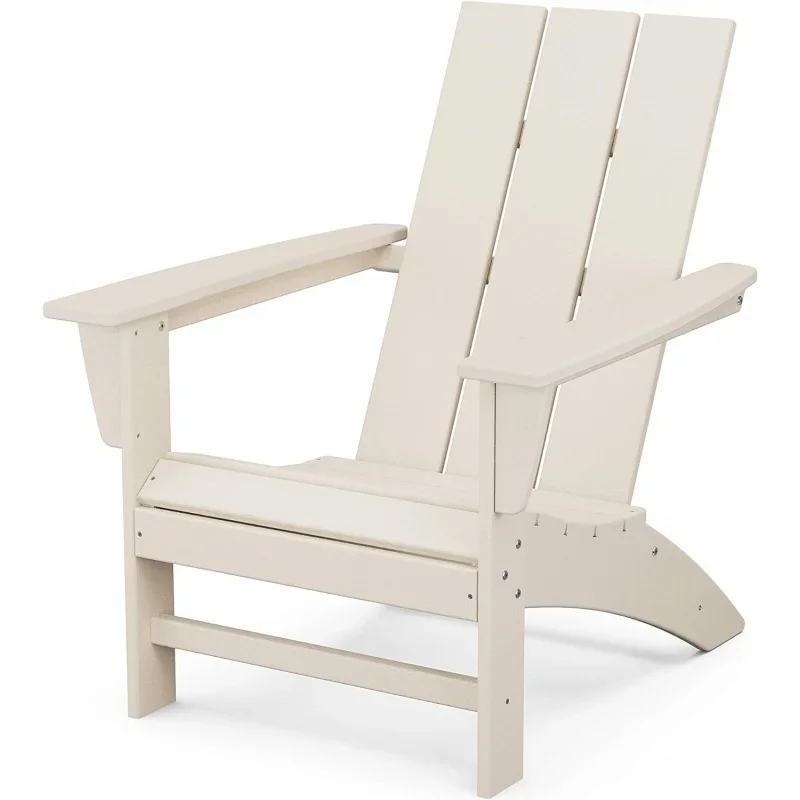 เก้าอี้ Adirondack ทันสมัย (AD420) และลองไอส์แลนด์18 "ชุดโต๊ะข้าง (ECT18), ทราย