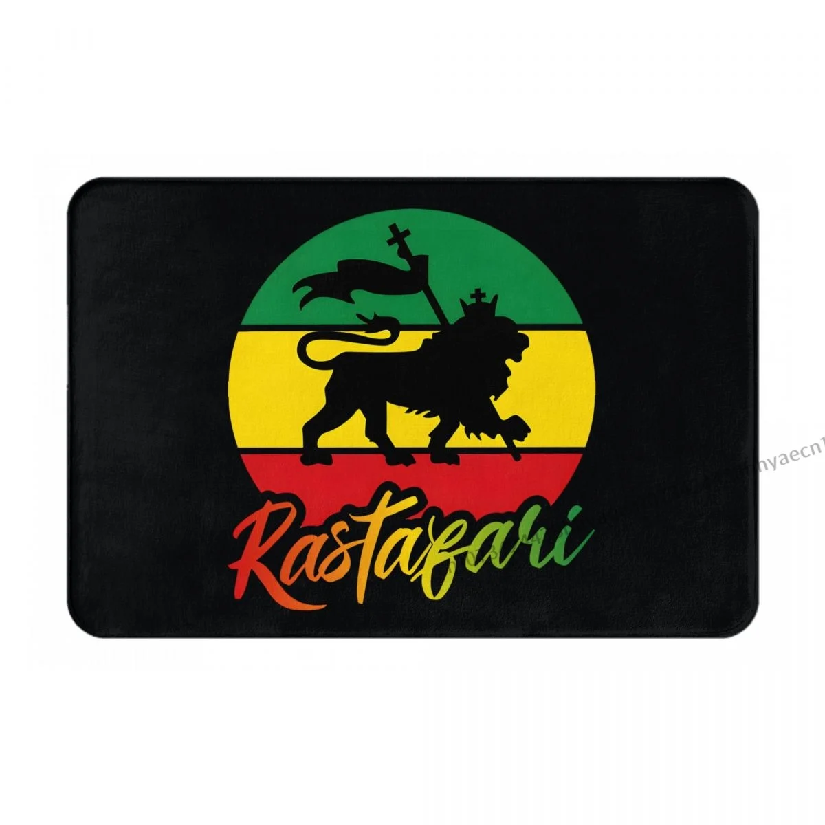 Bath Mat Rastafari Rasta Lion Of Judah Doormat Flannel Carpet Outdoor Rug Home Decoration