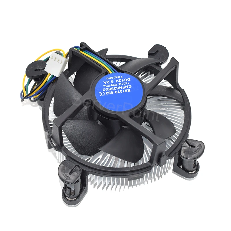 With 90mm CPU Fan Aluminum Heatsink for Intel E97379-003 Core i3/i5/i7 Socket LGA1150/1155/1156 4Pin Quiet Heat Sink