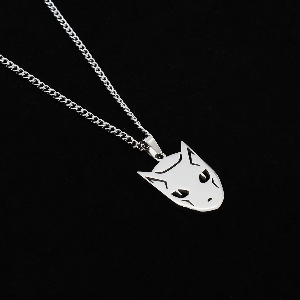 New Anime JoJos Bizarre Adventure Killer Queen Necklace Kira Yoshikage Stainless Steel Pendant Cosplay Jewelry Accessories