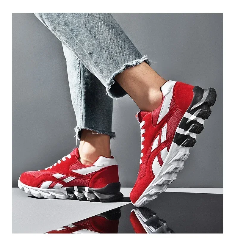 Größe 36-48 Herrenschuhe Leichte Atmungsaktive Schuhe Rutschfeste Atmungsaktive Laufschuhe für Herren Große Größen Sneaker Dropshipping Kinderschuhe – Detail 17