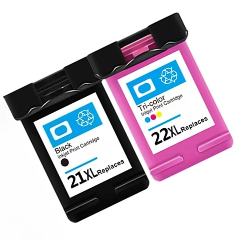 

Совместимые чернильные картриджи 21, 21XL, 22, 22XL для HP21, HP22, HP Deskjet D1468, D1520, D1420, D1560, F2180, F2280, F4180, F2200