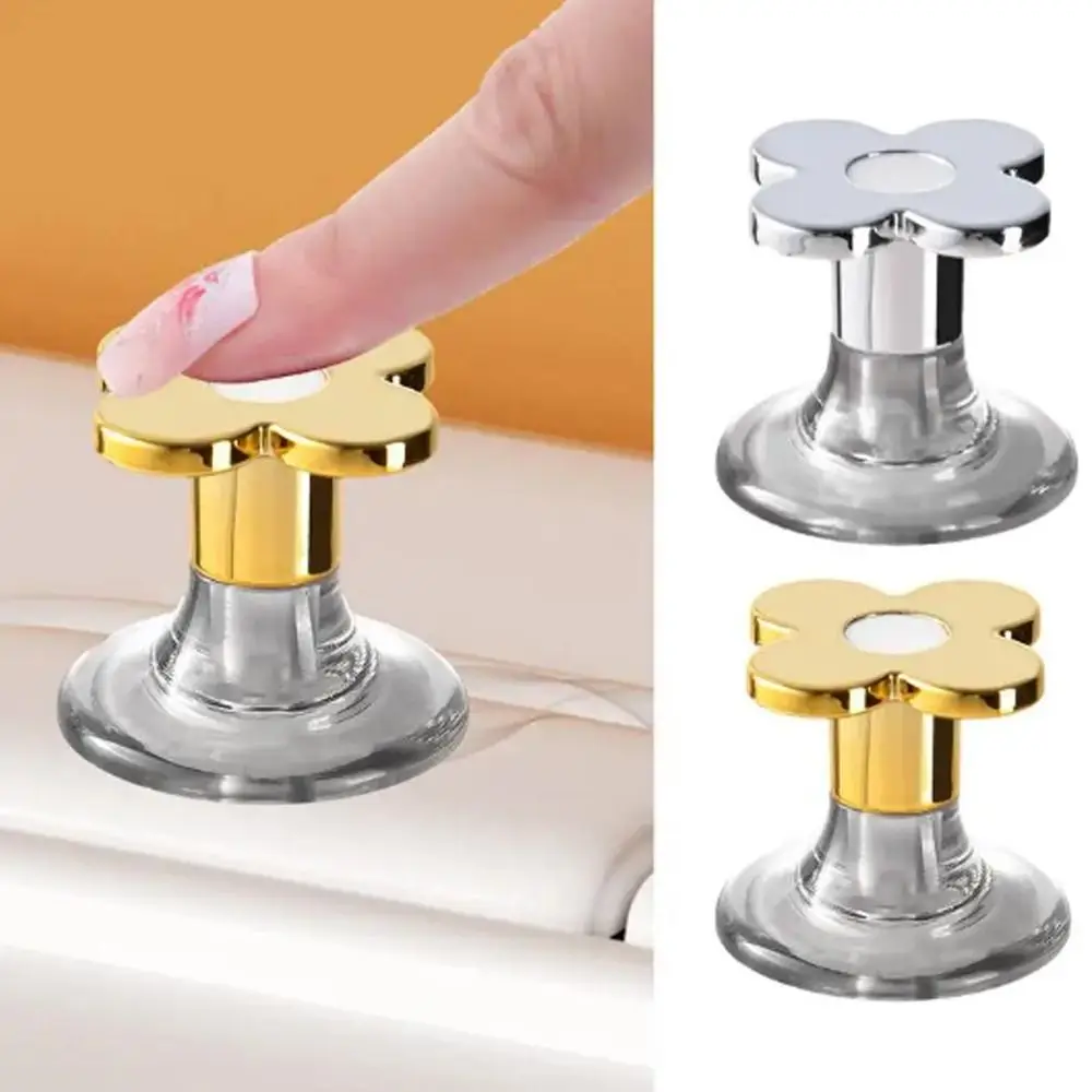

Creative Plastic Flower Shaped Toilet Tank Button Drawer Handle Labor-saving Toilet Button Universal Toilet Lid Lifter Toilet