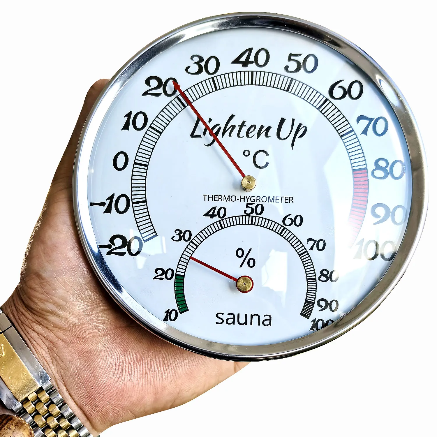 

Metal Scale Sauna Temperature And Thermometer No Battery Required Mechanical Temperature Measurement Weather Station For Home