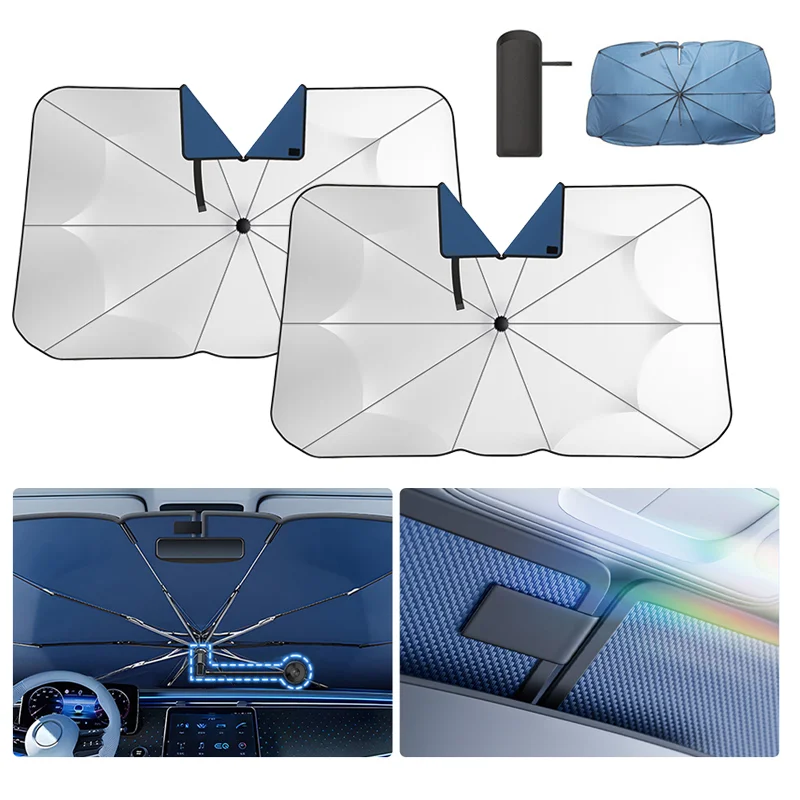 

Newest Car Windshield Sunshade Umbrella with 360°Rotation Bendable Handle Front Window Sun shade UV Protection Car Accessories