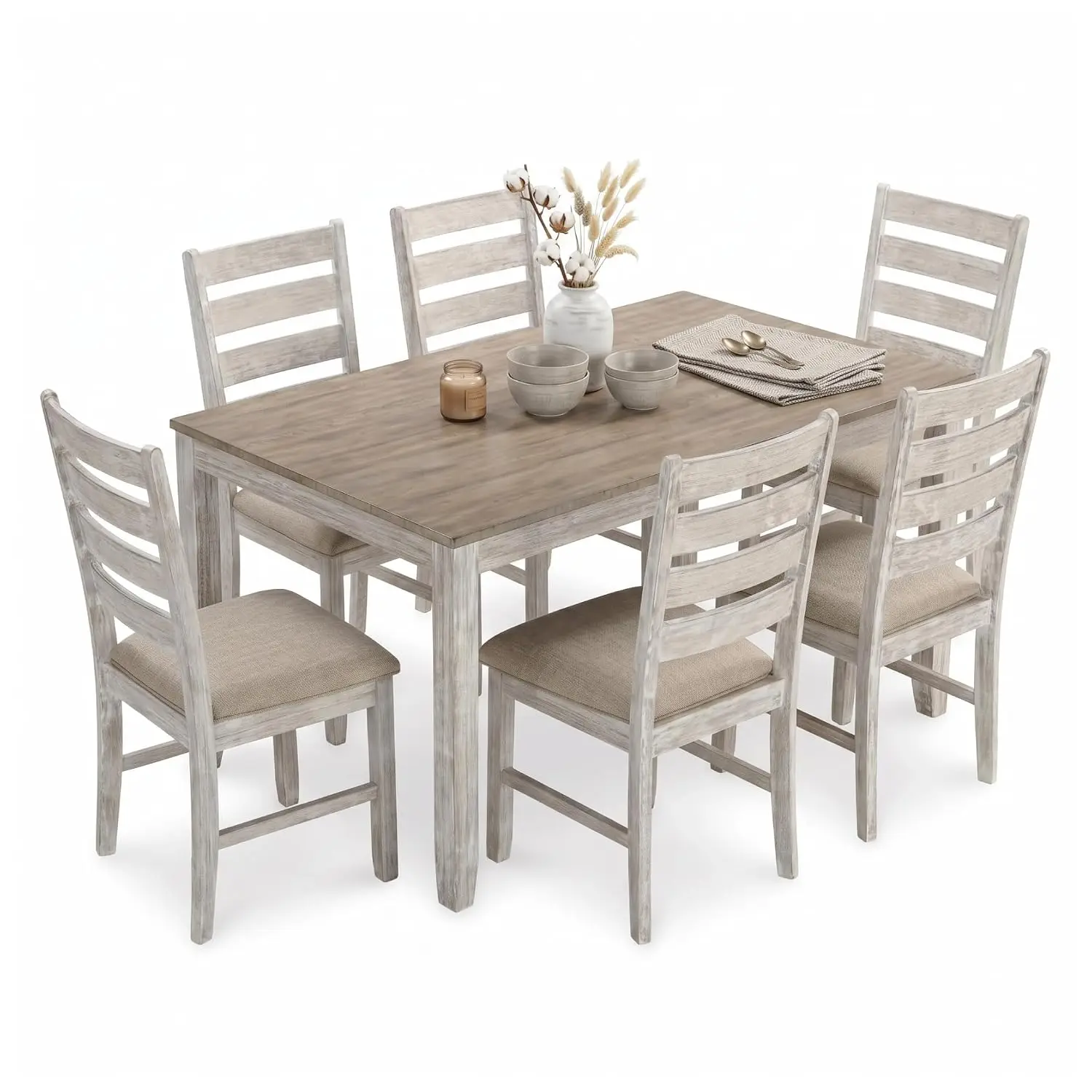 Skempton 7-Piece Dining Table Set for 6