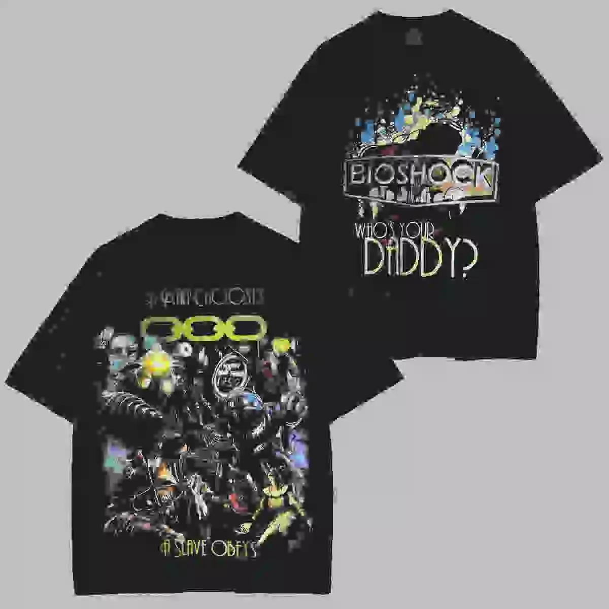 BioShock Washed T-shirt 2026 New Model personality Clothes shirt Year round clothing Streetwear Trendy Couples hot product tee