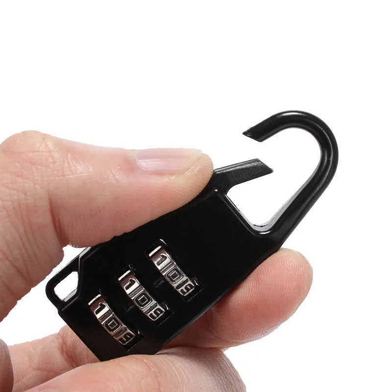 

Mini Padlock 3 Digits Code Combination Password Security Lock For Dormitory Cabinet Outdoor Traveling Backpack Zipper Lock Smart