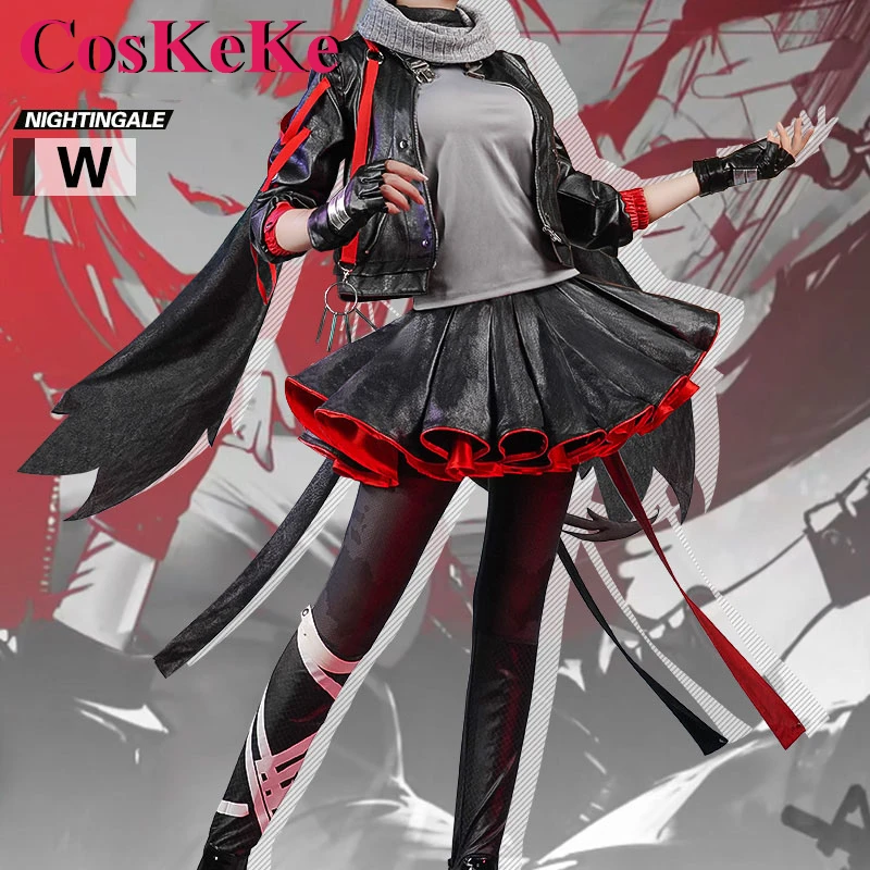 CosKeKe W Cosplay Anime Game Arknights Costume Fashion Gorgeous Combat Uniform Women Halloween Party Role Play Clothing S-L New