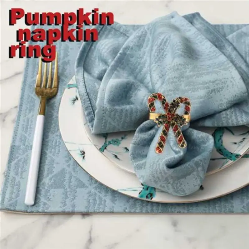 

KSOL 10 шт., рождественские кольца для салфеток, рождественские кольца для салфеток для рождественской вечеринки, ужина, банкета, украшения для стола