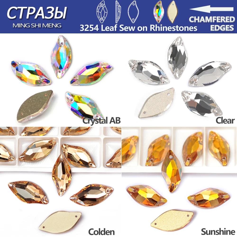 CTPA3bI ورقة K9 يتوهم الزجاج خياطة على أحجار الراين كريستال AB/واضح/الذهب الخياطة ستراس للمجوهرات فستان الزفاف أكياس الملابس #1