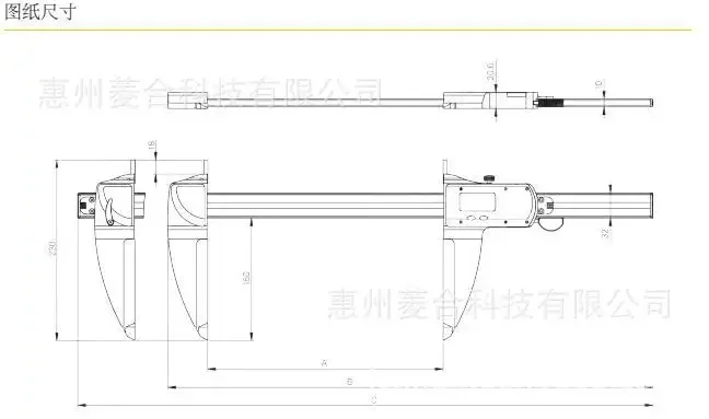 imported SYLVAC measuring range 0-600mm aluminum ultra light digital caliper 911.1406