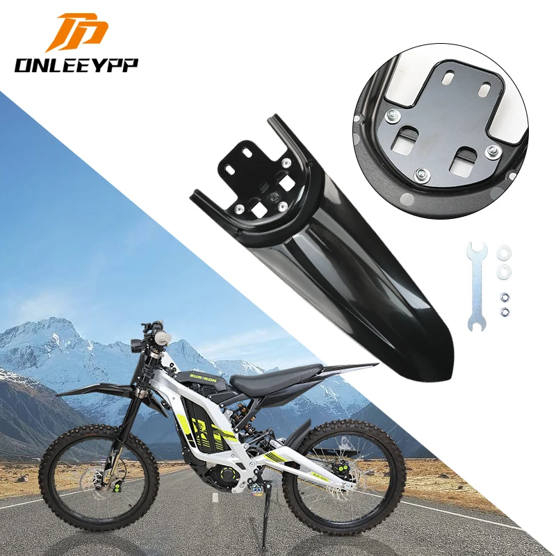 أدوات قطع غيار الدراجات النارية من ONLEEYPP واقي الطين للعجلة والرذاذ والحاجز الخلفي لـ Light Bee Eride Pro SS 3.0 دراجة كهربائية معدلة
