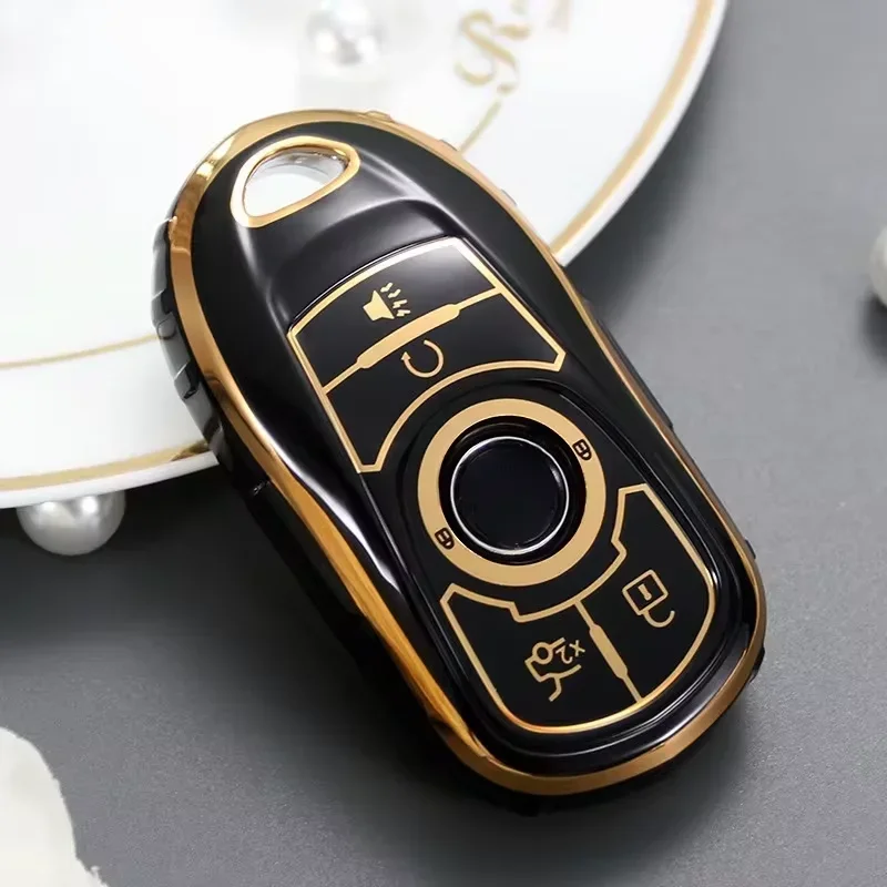 TPU Car Key Case For Buick Encore Envision GL8 New Lacrosse Keys Cover Protect Shell Fob Auto Keychain Accessories Car Styling