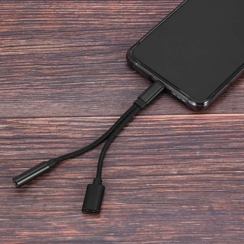 

Top-Rated 2 in 1 Type C Headphone Adapter USB C Jack Audio Charging Converter