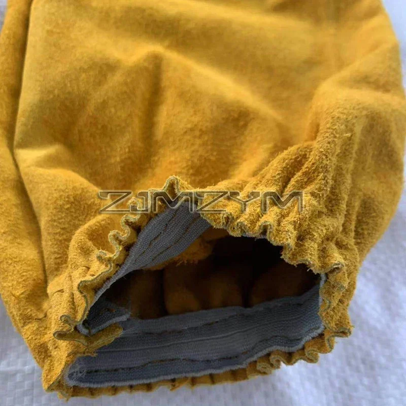 Leather Welding Work Sleeves for Men&Women,Heat&Flame Resistant Arm Protection One Size Flame-Resistant Welding Sleeves рукавиці