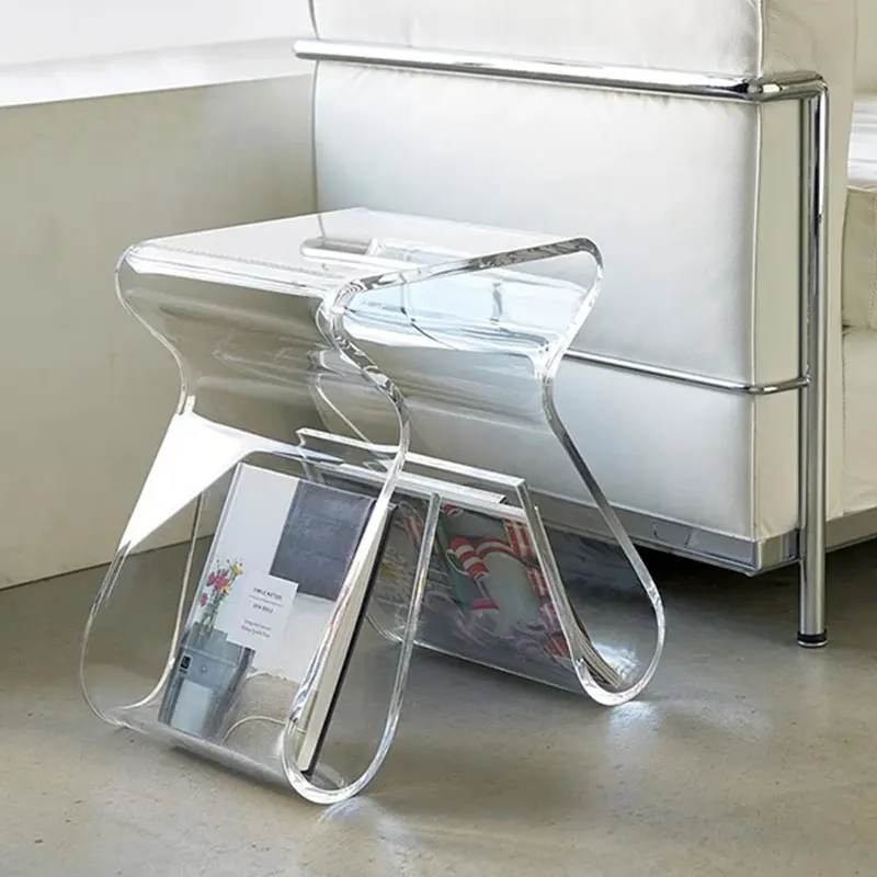 Fashion Nordic Designer Creative Coffee Tables household Furniture Transparent Modern Acrylic Side Table Corner Table Tea Table