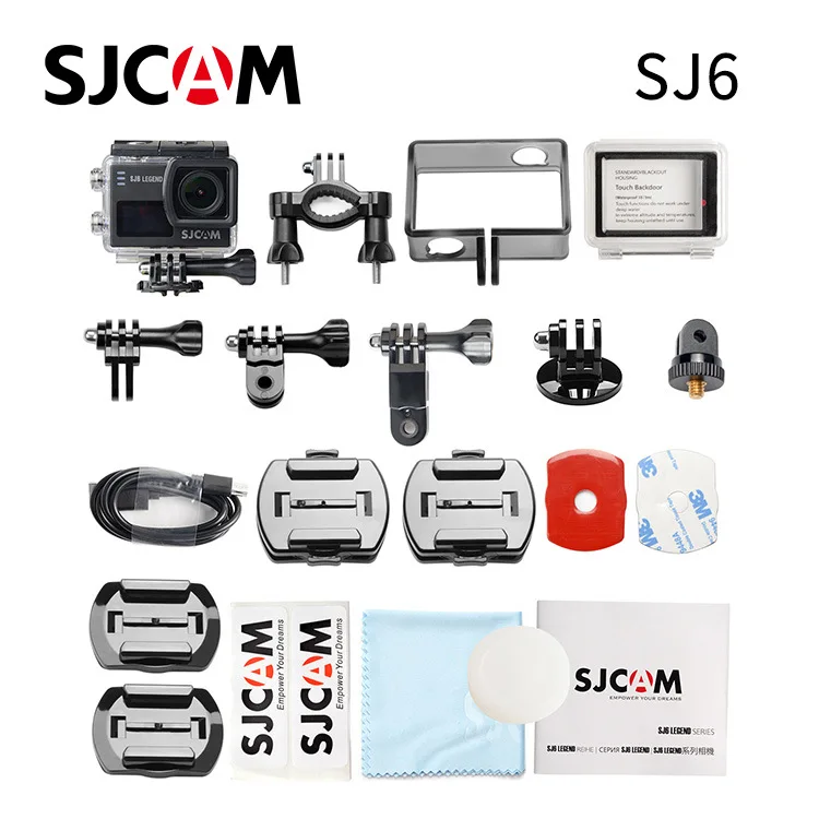 SJ6 Legend 30m Waterproof Anti-shake Sports Camera 4K Dual Screen Touch HD Recorder 166 Wide Angle 128GB Built-in Memory for view 3
