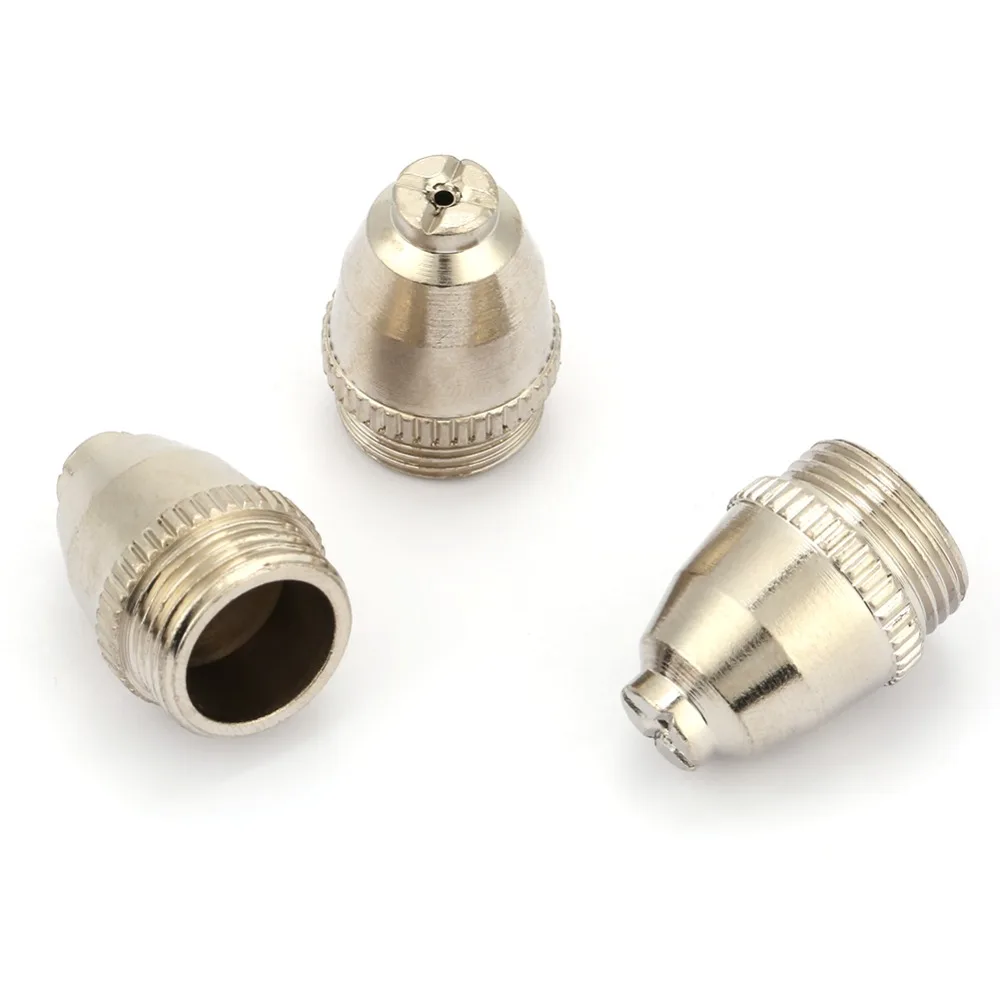 40pcs 60A Plasma Cutter Consumables Ceramic Pink Plasma Cutter Nozzle Kit Plasma Cutting Torch Electrode For SG55
