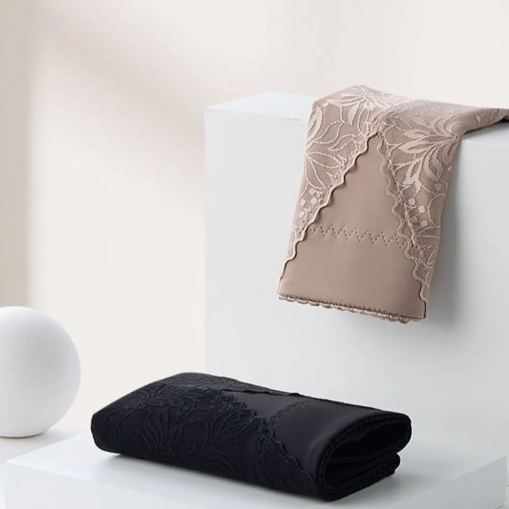 ارتفاع الخصر بعد الولادة محدد شكل الجسم حجم كبير ملابس داخلية سلس سراويل الدانتيل الزهور سراويل البطن تحكم الملابس الداخلية #4