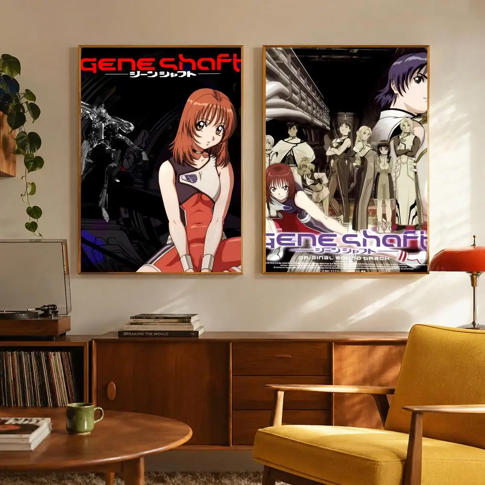 Sci-Fi Epic G-Gene Shaft Poster Digital Solvent Print Waterproof PP Fade-Resistant Wall Art Room Decor Gift