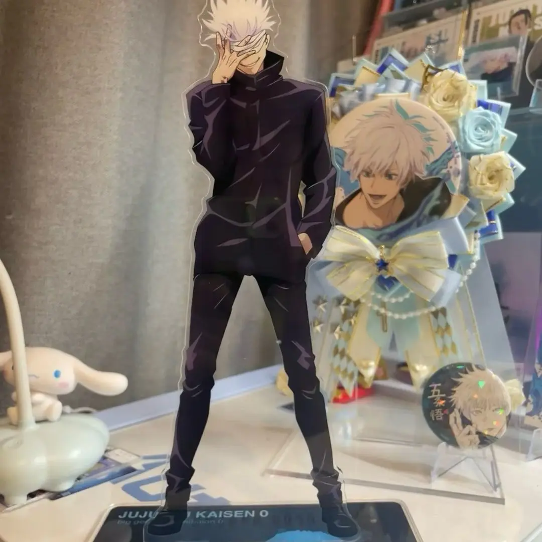 Figura Acrílica de Gojo Satoru de Jujutsu Kaisen, Adorno de Escritorio, Regalo Coleccionable para Fans del Anime