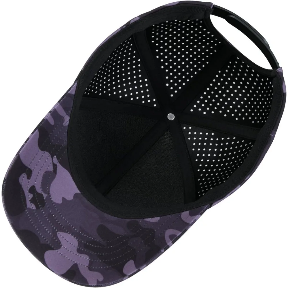 الرجال سريعة الجافة قبعة بيسبول الليزر قطع شبكة الكرة حافة منحنية Snapback قبعة.