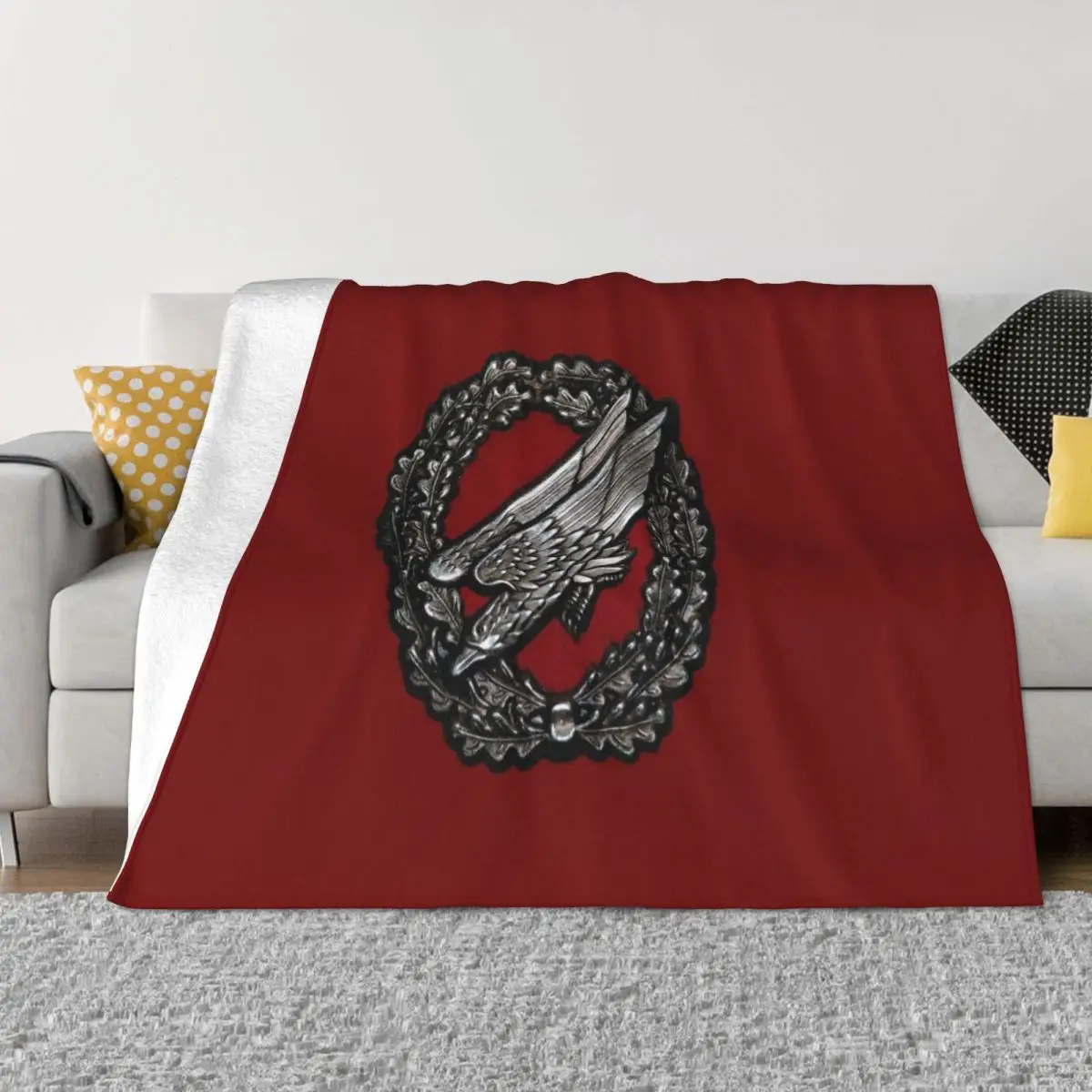 

Bundeswehr German Paratrooper Badge Throw Blanket Sofa Quilt Heavy Blanket Flannels Blanket