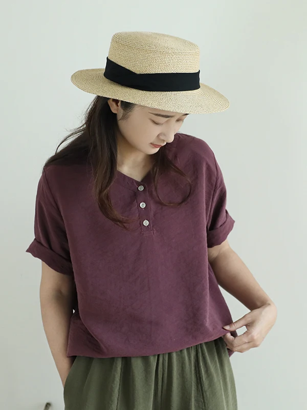 

Новая летняя женская модная футболка из сухого шелка с V-образным вырезом, свободного кроя, в китайском стиле