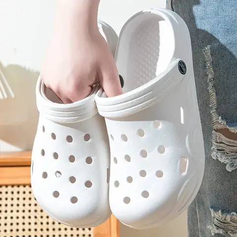 여름 속이 빈 폐쇄 발가락 미끄럼 방지 샌들 부드러운 바닥 샌들남성 경량 두꺼운 밑창 정원 신발