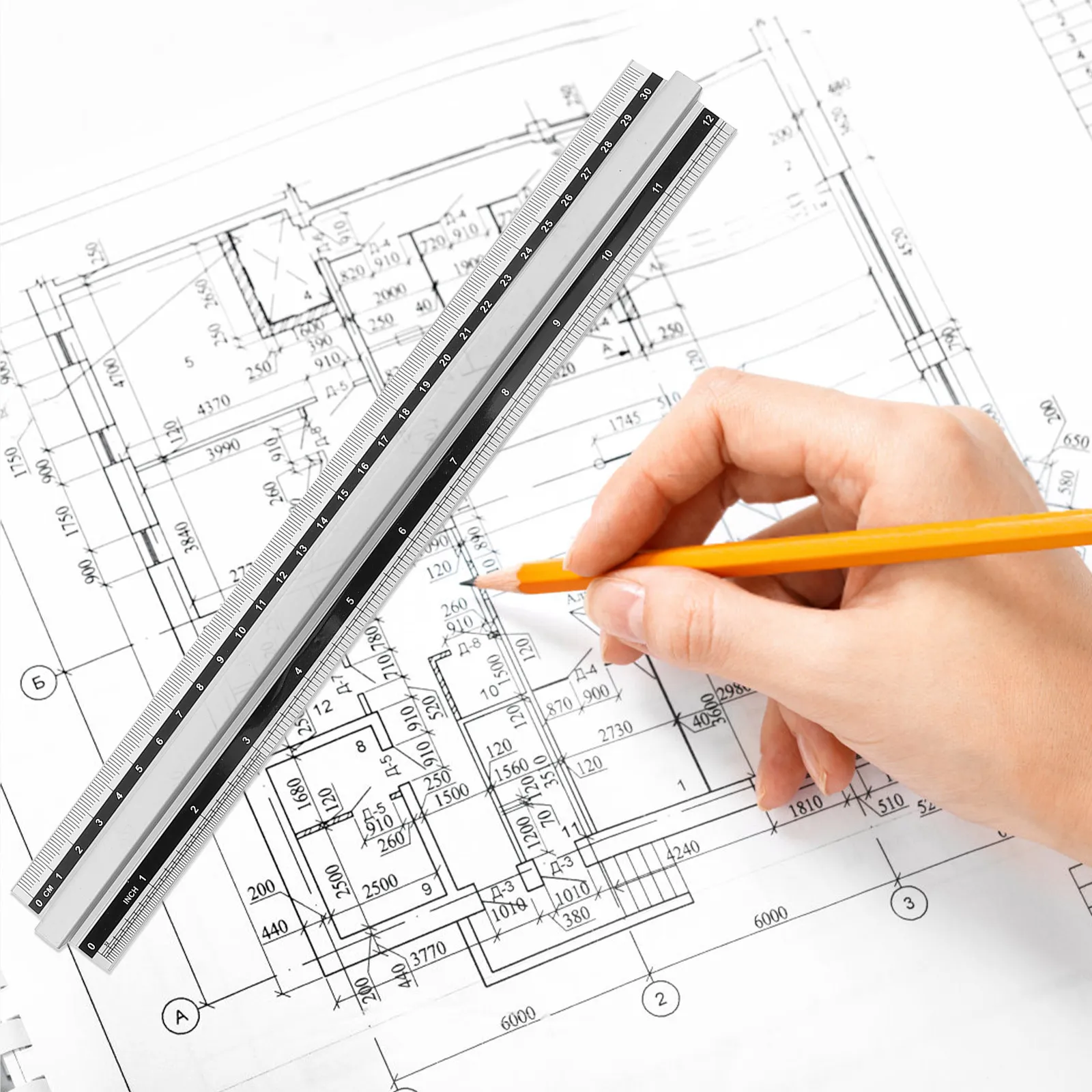 regua-de-aluminio-profissional-com-design-ergonomico-graduacoes-claras-ferramenta-de-medicao-precisa-para-educacao-e-desenho