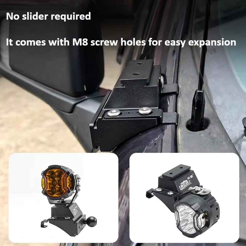 For Chevrolet Silverado ZR2 car external spotlight quick-release bracket modified hood A-pillar LED light holder