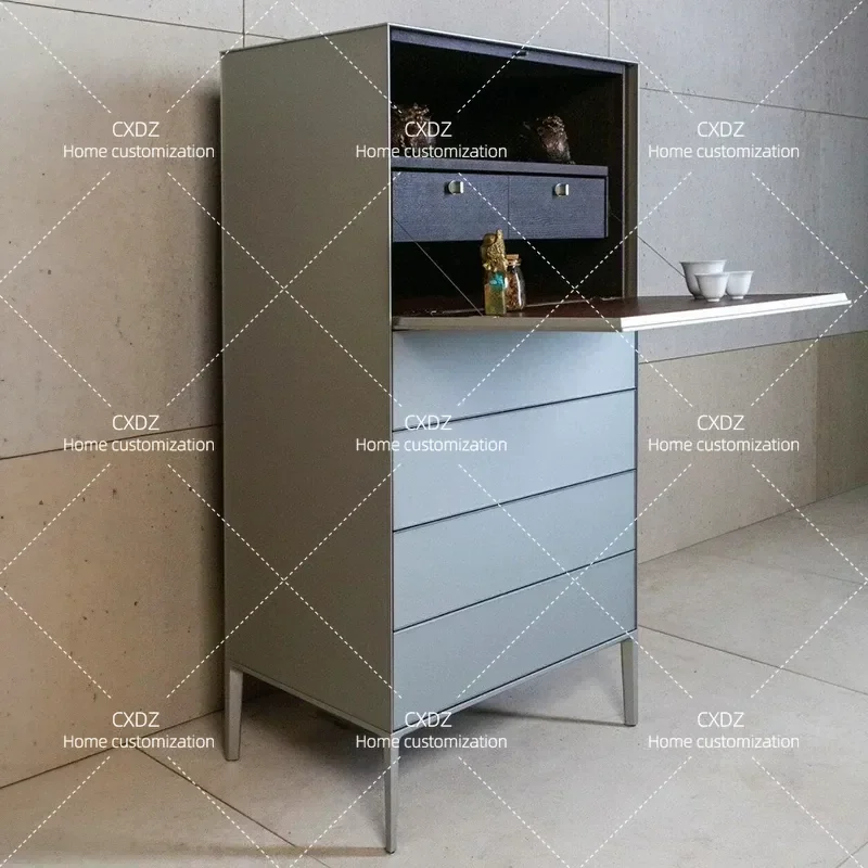 Nordic Minimalist Solid Wood Chest of Drawers Modern 5 Drawer Bedroom Storage Cabinet for Clothes Organization Furniture