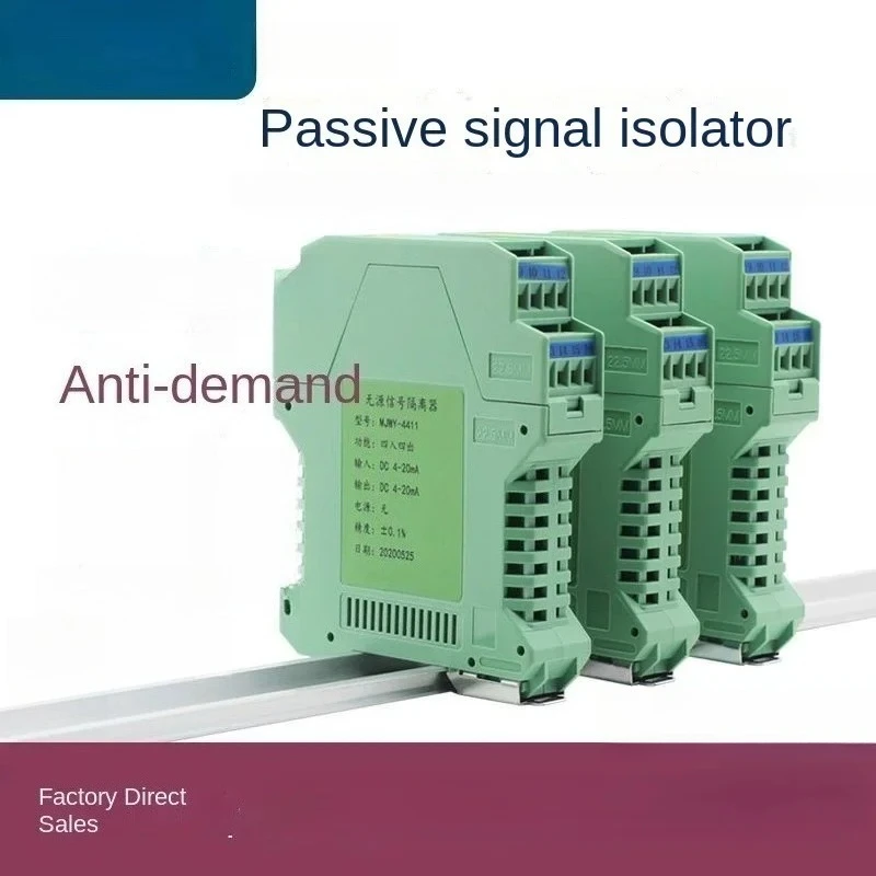 Passive Signal Isolator 4-20mA Multi-Channel Current Transducer without Power Supply