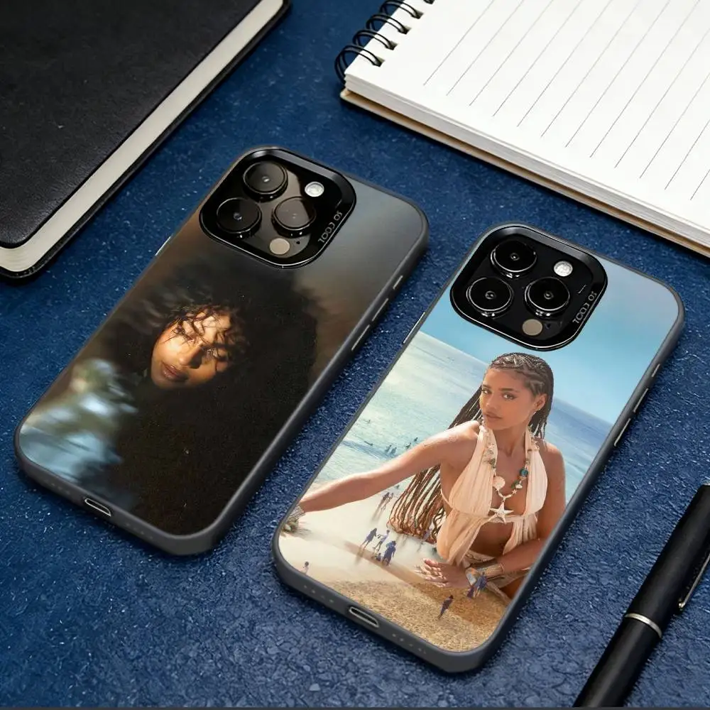 

T-Tyla Singer Phone Case For iPhone 17,16,15,14,13,12,11 Plus,Pro Max,XS,Colorful Silver Phone case Funda Cover