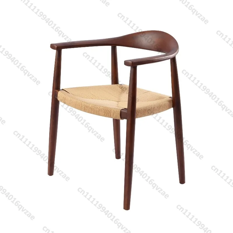 Hotel Dining Chairs, Beech Wicker Rattan Dining Chairs, Restaurant Armchairs