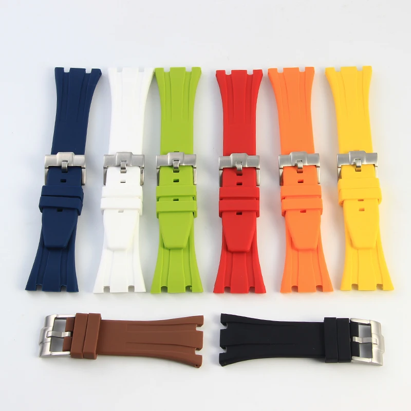 For  Audemars Piguet Royal Oak 15703 High Quality Watch Band - 26mm Waterproof Silicone Sporty Watch Strap