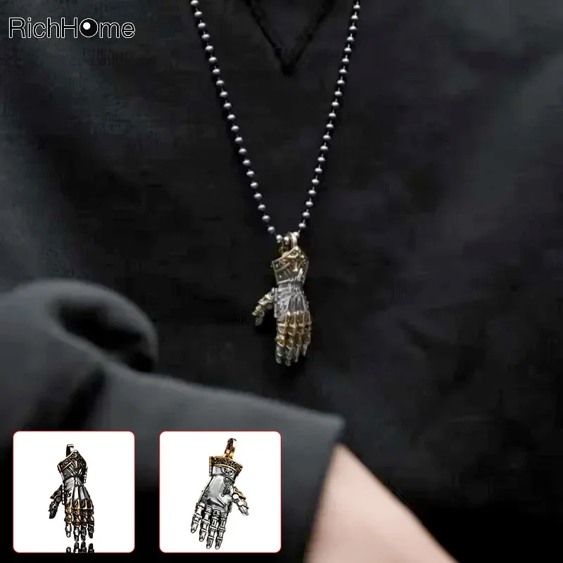 5cm Robot Hand Collection Mechanical Bionic Bracelet with Moving Finger Joints Charming Display Gift Pendant Ornament