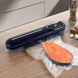 Vacuum Sealer Food Preservation Sealer Automatic Packaging Machine for Fruits Vegetables Meat Household Vacuum Food Sealing