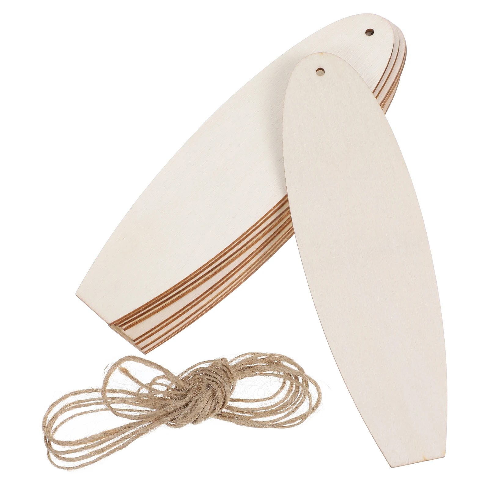 

10 Pcs Painted Wooden Boards DIY Crafts Blank Surfboard Ornaments Wall Decor Cutouts Quality Kids Creativity Coastal Bedroom