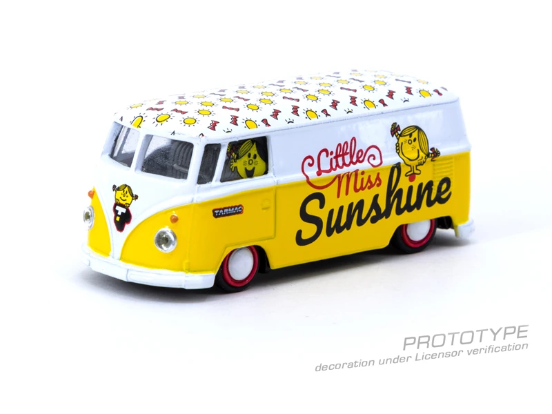 

Модель автомобиля Tarmac Works 1:64 T1 Type II VW Panel Van Little Miss Sunshine, литая под давлением