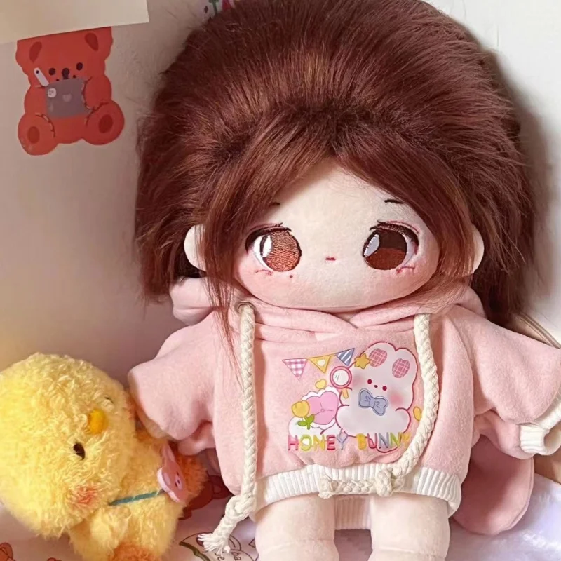 Handmade Hoodies For 20cm Cotton Dolls Sweatshirt Outfits Fashion Clothes For Plush Idol Dolls Tops Dolls Sweater Accessories view 6