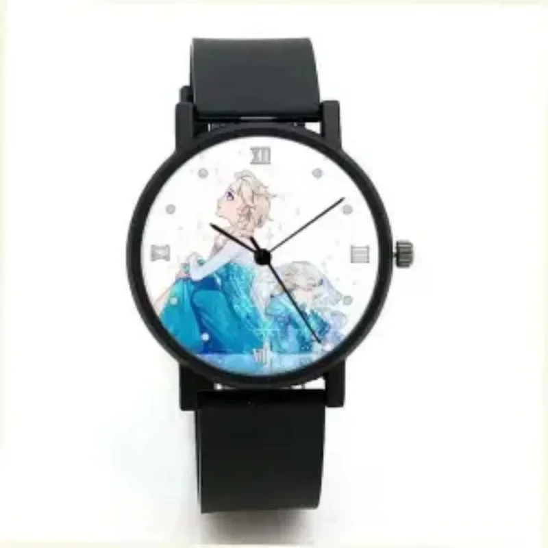 Disney snoopy cartoon watch sports male and female student quartz watch Frozen  Elsa couple cute creative holiday birthday gift