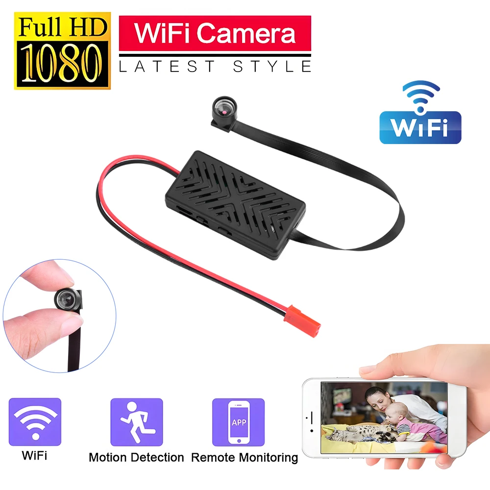 1080P DIY WIFI Mini Camera Module Motion Detection Sport DV P2P Camera Video Recorder Home Security Camcorder Remote Control