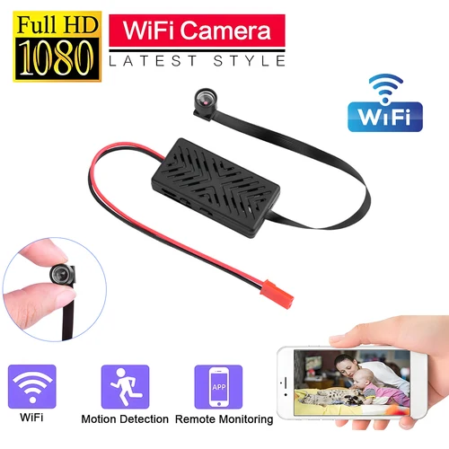 Imagen 1 del producto 1080P DIY WIFI Mini módulo de cámara detección de movimiento deporte DV P2P cámara grabadora de vídeo videocámara de seguridad para el hogar Control remoto